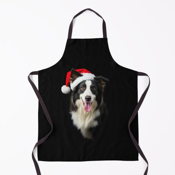 Item preview, Merry Christmas Bordercollie with Santa hat designed and sold by Kaleddis.