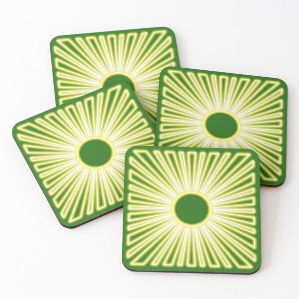 Item preview, Neon effect sun design #4 green background designed and sold by PEB-creative24.
