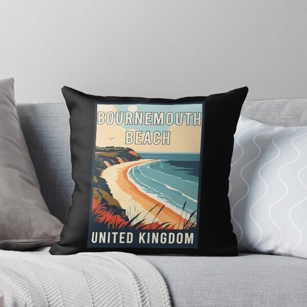 Item preview, Explore Bournemouth Beach in United Kingdom - Coastal Travel Art designed and sold by turtlestart.