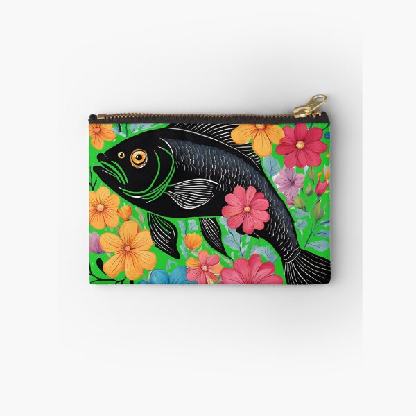 Item preview, Blach fish and flowers designed and sold by Vilemo.