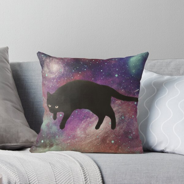 Item preview, Galaxy Cat – Black Cat Exploring the Cosmos designed and sold by kosabogi.