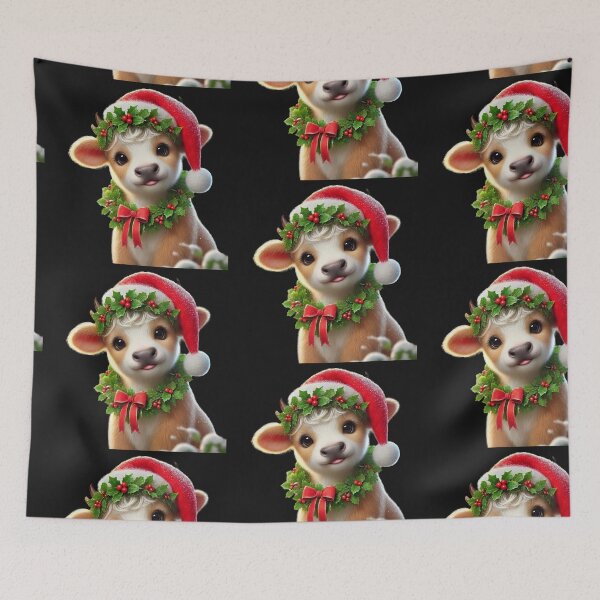Item preview, Holly Jolly Moo-mas! designed and sold by GlassPenny.