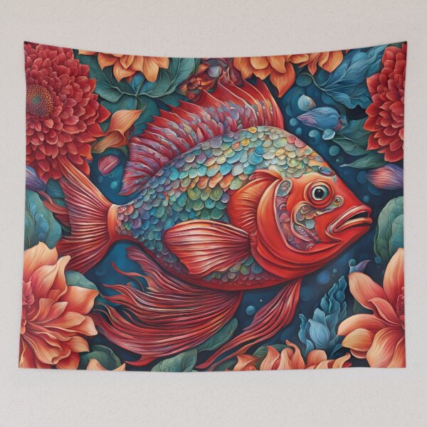 Item preview, Red fish designed and sold by Vilemo.
