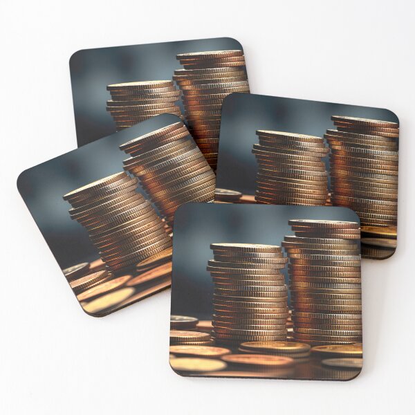 Item preview, Micro Photography - Stacked Coins designed and sold by KootenayDesigns.