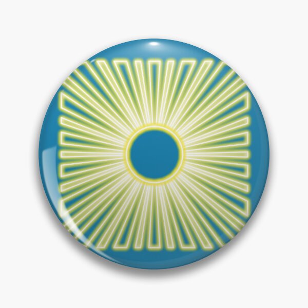 Item preview, Neon effect sun design #4 blue background designed and sold by PEB-creative24.