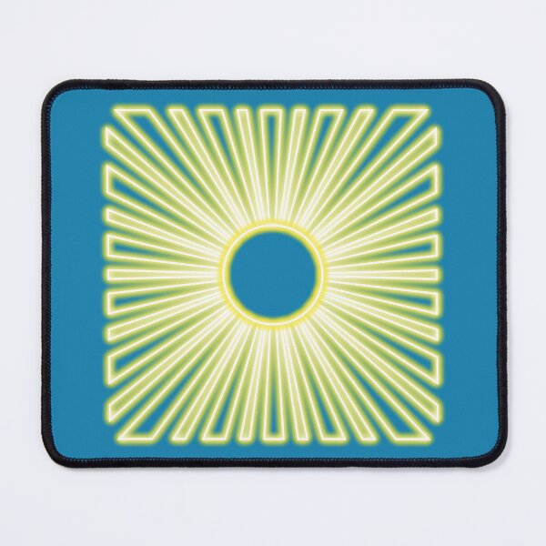 Item preview, Neon effect sun design #4 blue background designed and sold by PEB-creative24.