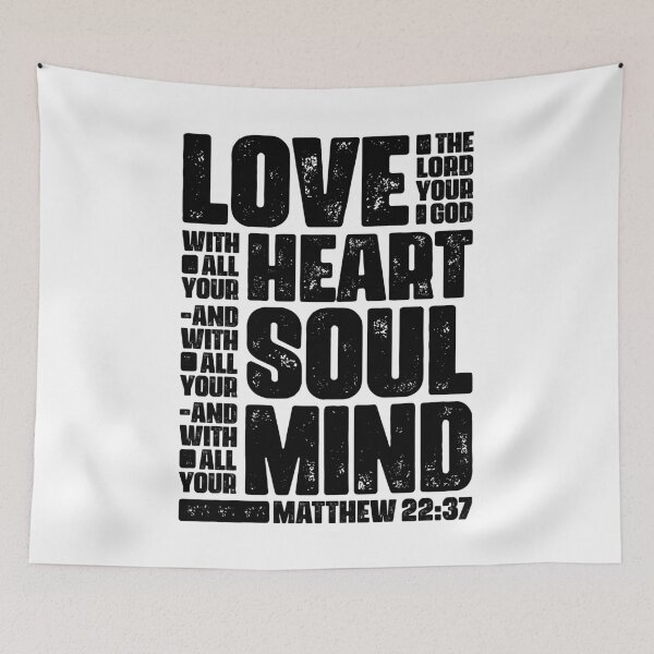 Item preview, Matthew 22:37 Love The Lord Your God With All Your Heart designed and sold by plushism.