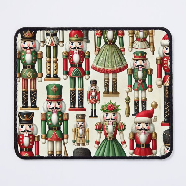 Item preview, Green red and gold nut crackers designed and sold by ValerieStOnge.