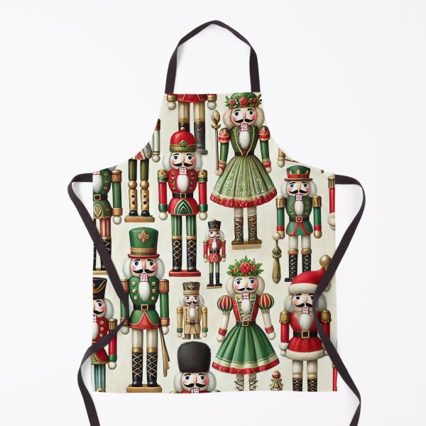 Item preview, Green red and gold nut crackers designed and sold by ValerieStOnge.