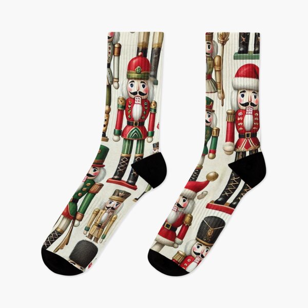 Item preview, Green red and gold nut crackers designed and sold by ValerieStOnge.