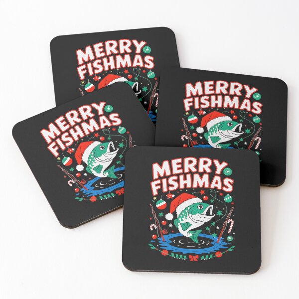 Item preview, Merry Fishmas Fishing Christmas designed and sold by DomTeesHaven.