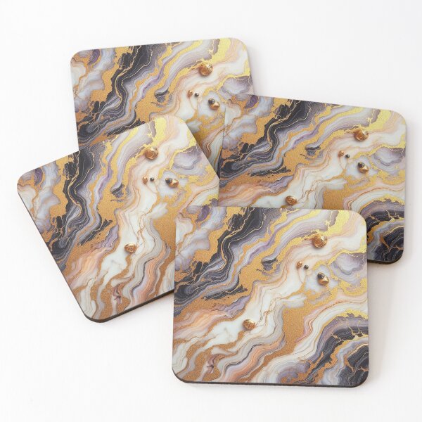 Item preview, Majestic Swirls: The Elegance of Purple Marble Art designed and sold by maulaniism.