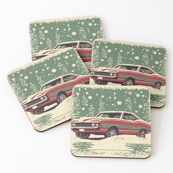 Item preview, Knitted Christmas Muscle Car designed and sold by The Art of Kkatarynka.