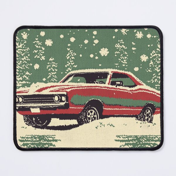 Item preview, Knitted Christmas Muscle Car designed and sold by The Art of Kkatarynka.