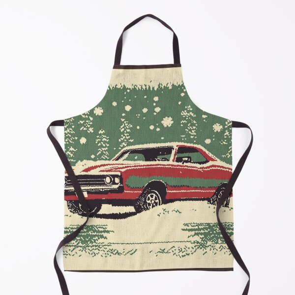 Item preview, Knitted Christmas Muscle Car designed and sold by The Art of Kkatarynka.
