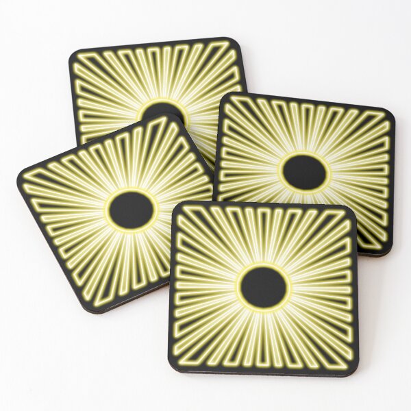 Item preview, Neon effect sun design #4 black background designed and sold by PEB-creative24.