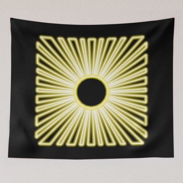 Item preview, Neon effect sun design #4 black background designed and sold by PEB-creative24.