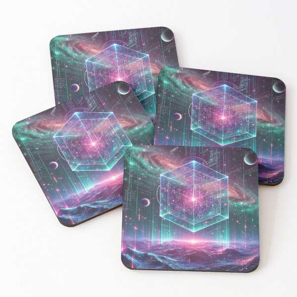 Item preview, Neon Nexus: Cosmic Digital Dreamscape designed and sold by MrTrendyDesigns.