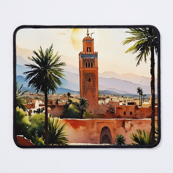 Item preview, Golden Marrakech: A Watercolor Masterpiece of Timeless Beauty designed and sold by ArteeInnovation.