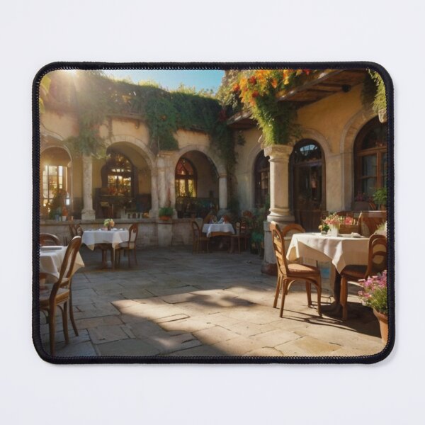 Item preview, Italian Coffee Shop Among Blossoms designed and sold by BlareBlare.