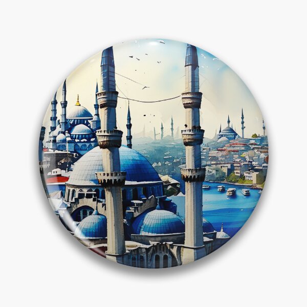 Item preview, Enchanting Istanbul: A Watercolor Journey Through Iconic Landmarks designed and sold by ArteeInnovation.