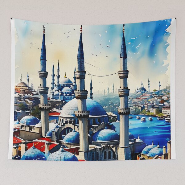 Item preview, Enchanting Istanbul: A Watercolor Journey Through Iconic Landmarks designed and sold by ArteeInnovation.