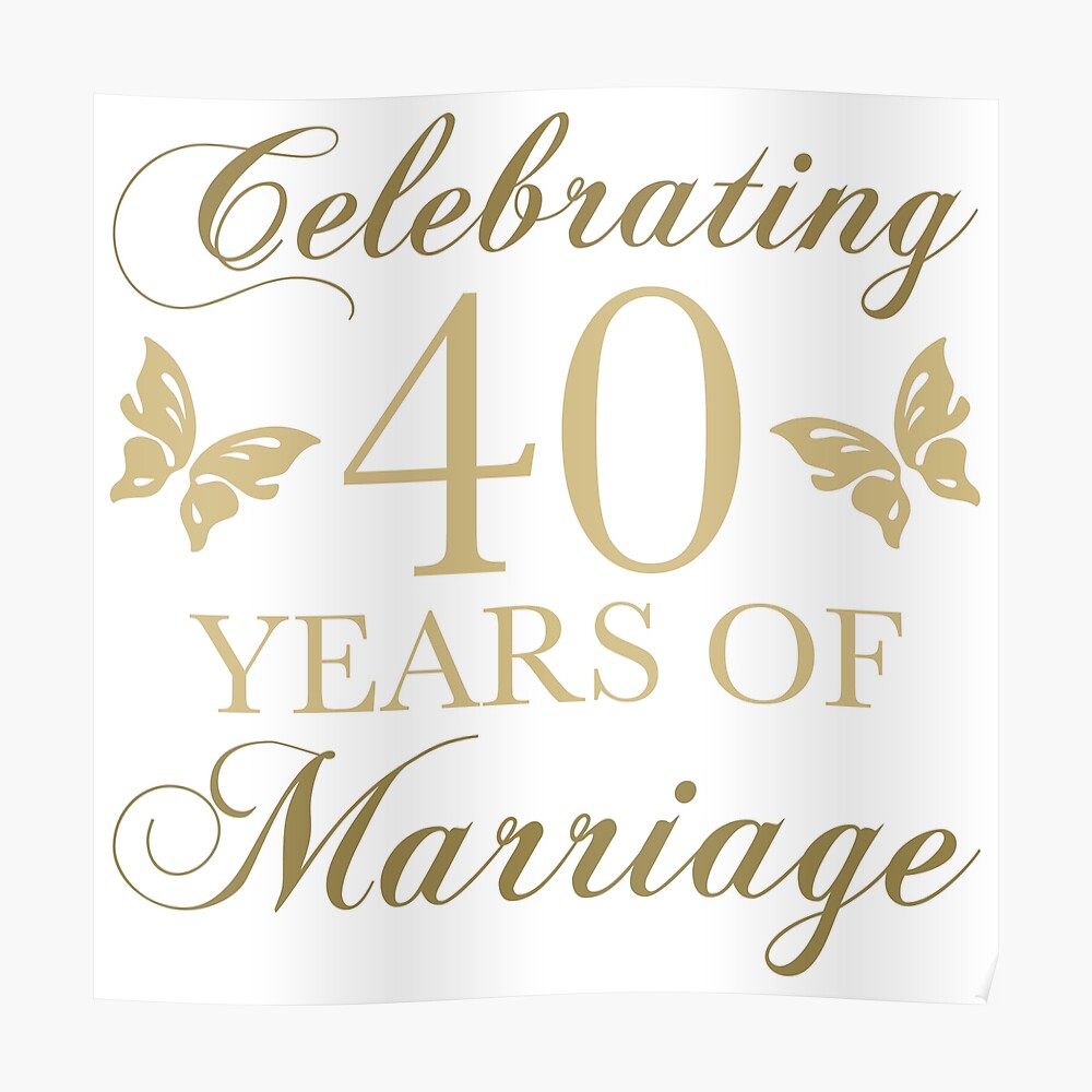 Celebrating 40th Anniversary Sticker for Sale by thepixelgarden