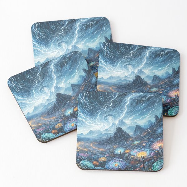 Item preview, Storm and Electric Flowers , Ai Generated Art  designed and sold by ACC .