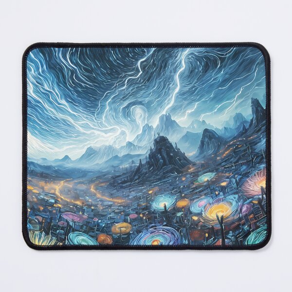 Item preview, Storm and Electric Flowers , Ai Generated Art designed and sold by ACC .