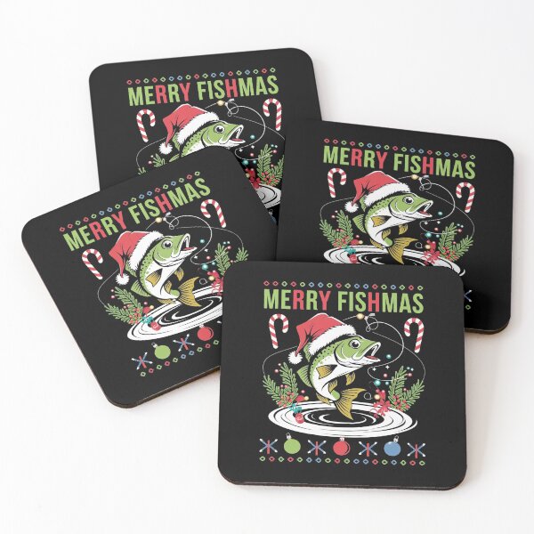 Item preview, Merry Fishmas Fishing Christmas designed and sold by DomTeesHaven.