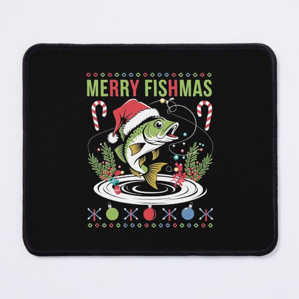 Item preview, Merry Fishmas Fishing Christmas designed and sold by DomTeesHaven.