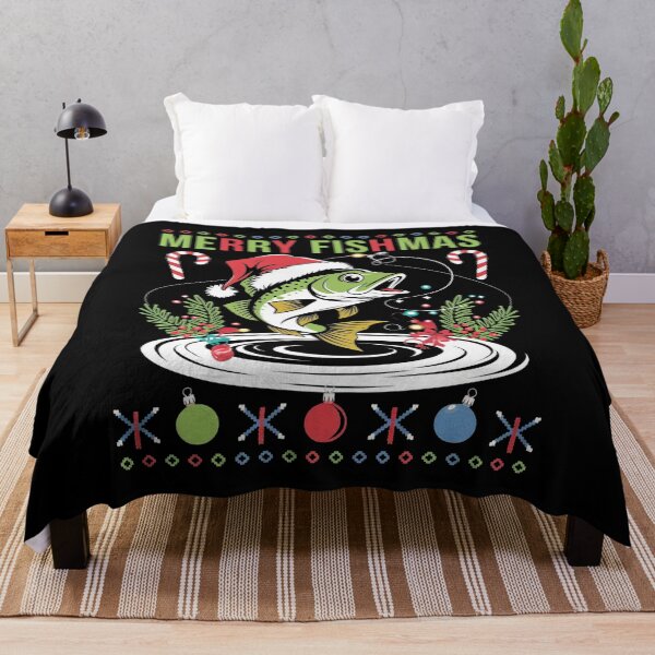 Item preview, Merry Fishmas Fishing Christmas designed and sold by DomTeesHaven.