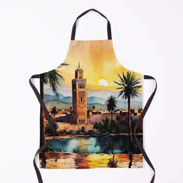 Item preview, Golden Marrakech: A Watercolor Masterpiece of Timeless Beauty designed and sold by ArteeInnovation.