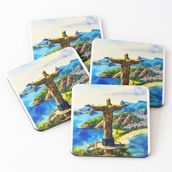 Item preview, Rio de Janeiro: A Watercolor Tribute to Iconic Landmarks and Natural Beauty designed and sold by ArteeInnovation.