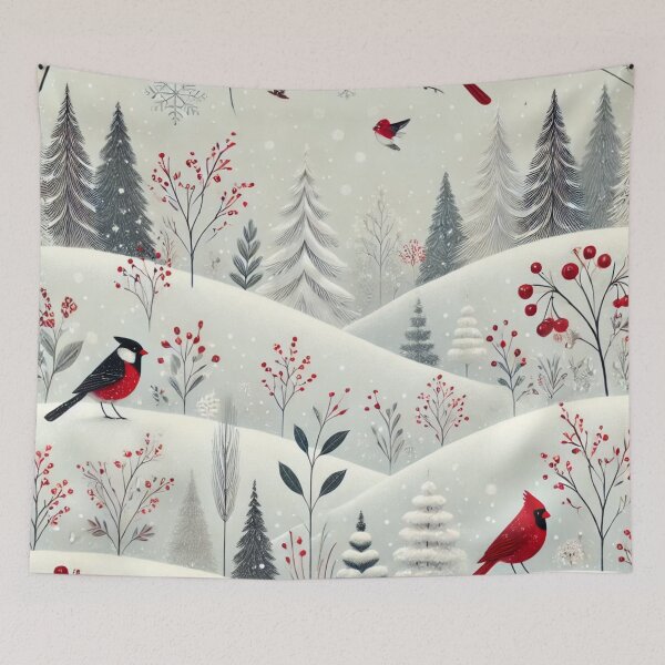 Item preview, Red cardinal in winter designed and sold by ValerieStOnge.