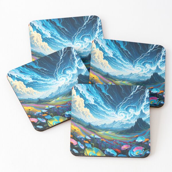 Item preview, Storm and Electric Flowers , Ai Generated Art  designed and sold by ACC .