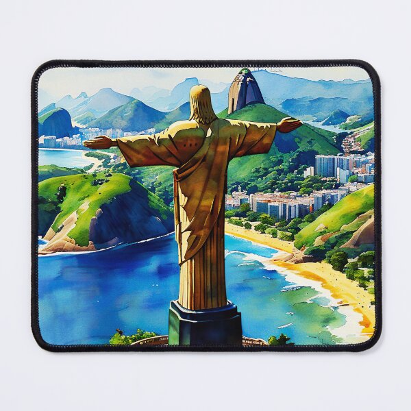 Item preview, Rio de Janeiro: A Watercolor Tribute to Iconic Landmarks and Natural Beauty designed and sold by ArteeInnovation.