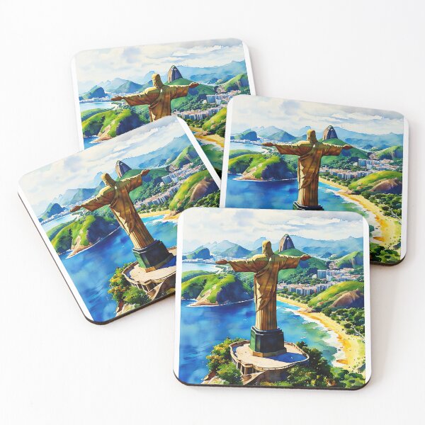 Item preview, Rio de Janeiro: A Watercolor Tribute to Iconic Landmarks and Natural Beauty designed and sold by ArteeInnovation.