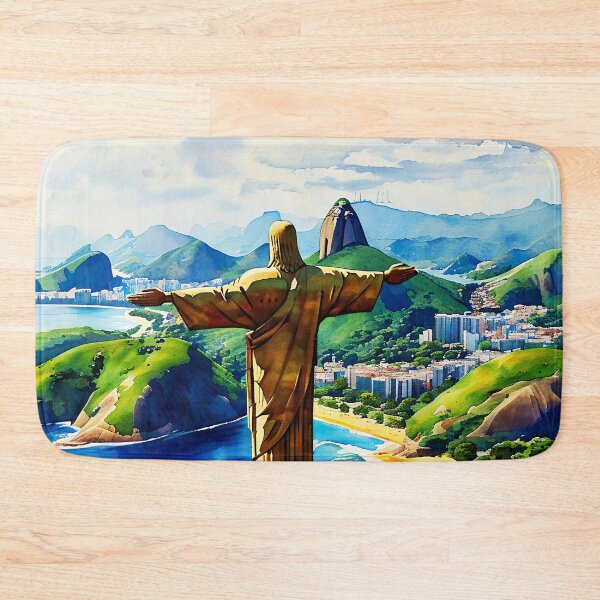 Item preview, Rio de Janeiro: A Watercolor Tribute to Iconic Landmarks and Natural Beauty designed and sold by ArteeInnovation.