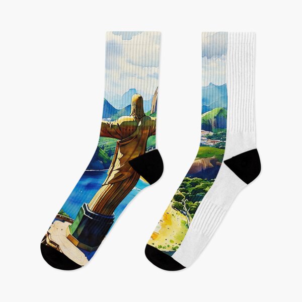 Item preview, Rio de Janeiro: A Watercolor Tribute to Iconic Landmarks and Natural Beauty designed and sold by ArteeInnovation.