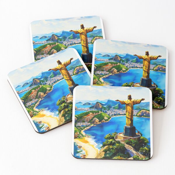 Item preview, Rio de Janeiro: A Watercolor Tribute to Iconic Landmarks and Natural Beauty designed and sold by ArteeInnovation.