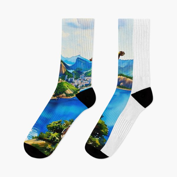 Item preview, Rio de Janeiro: A Watercolor Tribute to Iconic Landmarks and Natural Beauty designed and sold by ArteeInnovation.