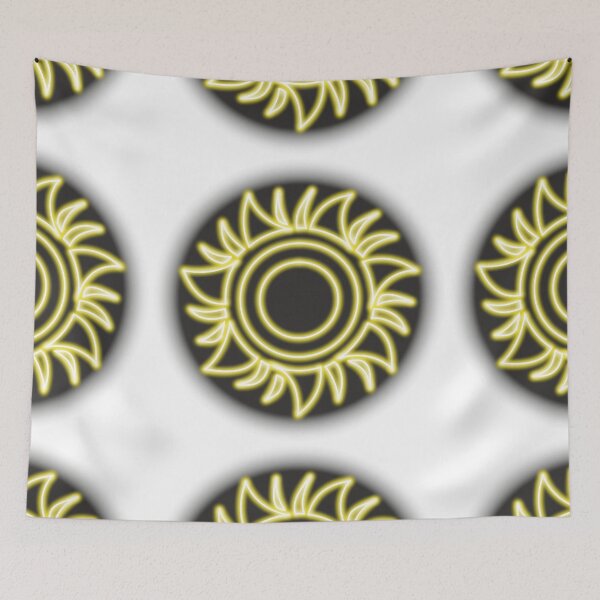 Item preview, Black contrast sun design and neon effect #5 designed and sold by PEB-creative24.