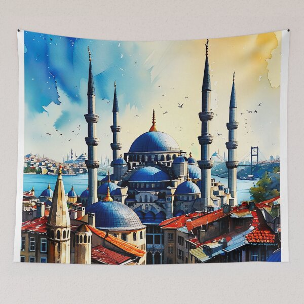 Item preview, Enchanting Istanbul: A Watercolor Journey Through Iconic Landmarks designed and sold by ArteeInnovation.