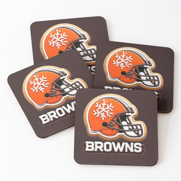Aperçu de l'œuvre Biscuits de Noël des Cleveland Browns créée et vendue par fad institute.