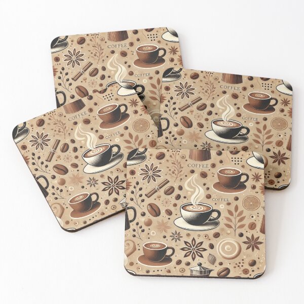 Item preview, Coffee beans, star anise, coffee and cinnamon sticks  designed and sold by ValerieStOnge.