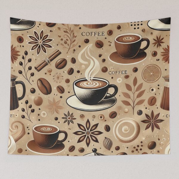 Item preview, Coffee beans, star anise, coffee and cinnamon sticks  designed and sold by ValerieStOnge.