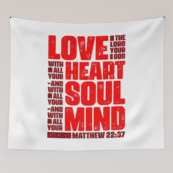 Item preview, Matthew 22:37 Love The Lord Your God With All Your Heart designed and sold by plushism.