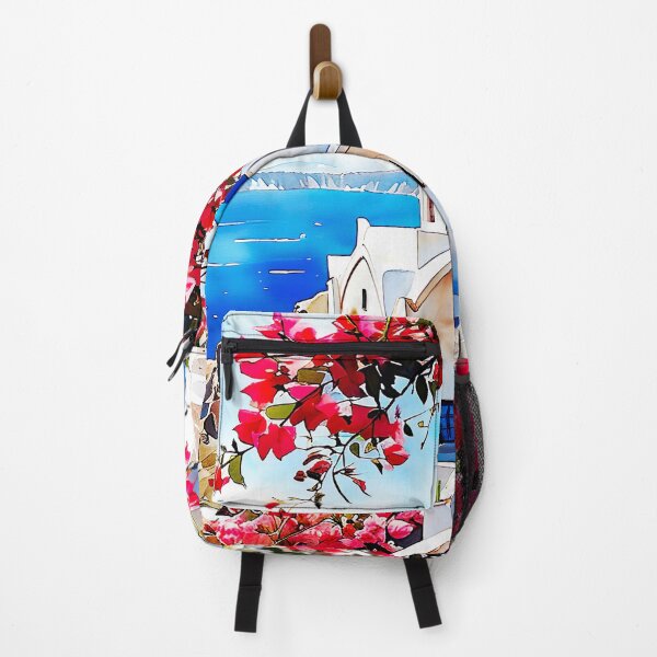 Item preview, Santorini Watercolor Art: White Domes & Aegean Bliss designed and sold by ArteeInnovation.