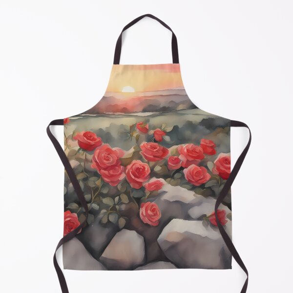 Item preview, Red Wild Roses on Rocks designed and sold by CalmnessbyChoice.